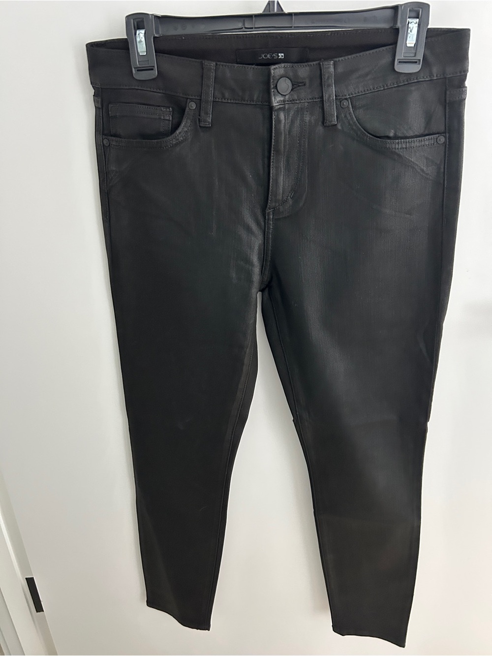 Joe's Jeans Black Coated Skinny Jeans - Sleek Slim Fit